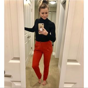 Madewell Buckley Tailor red/orange dress pants